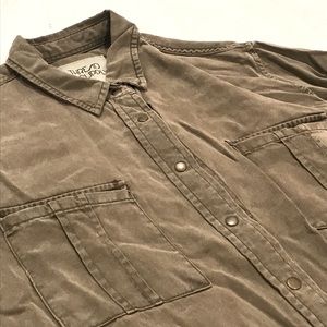 Thread & Supply olive tencel button down